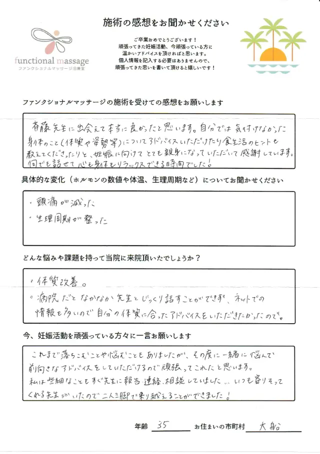 35歳・大船 アンケート