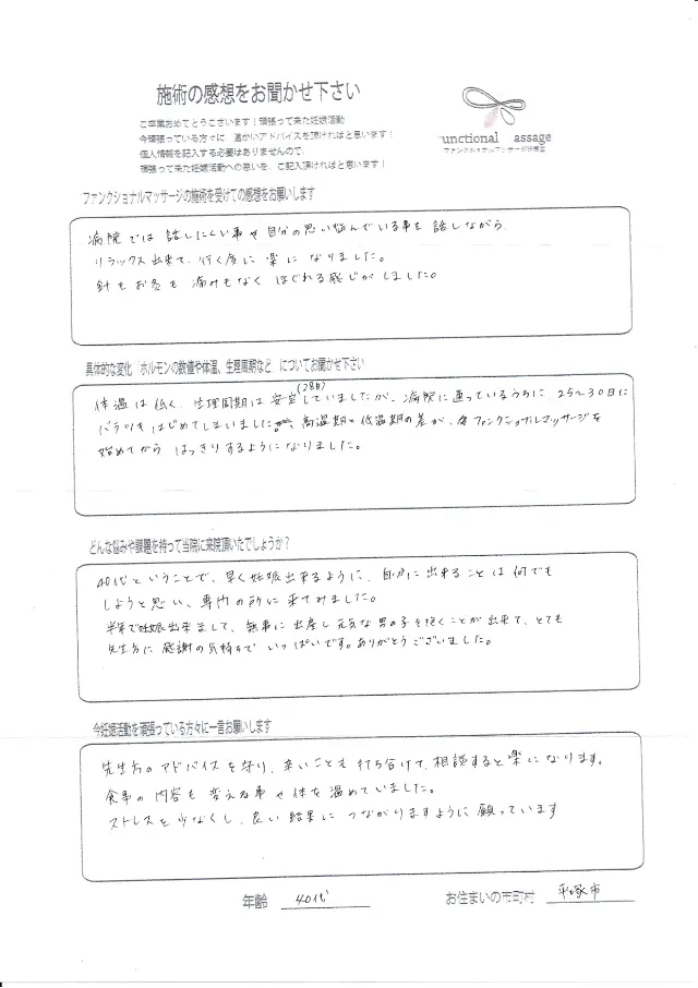 40歳・平塚市 アンケート