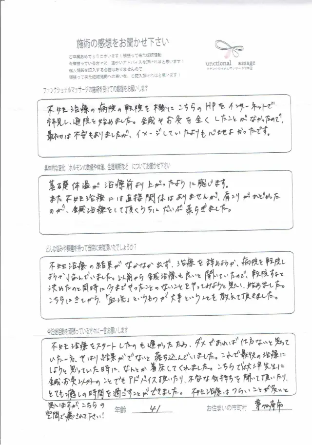 41歳・茅ヶ崎市 アンケート
