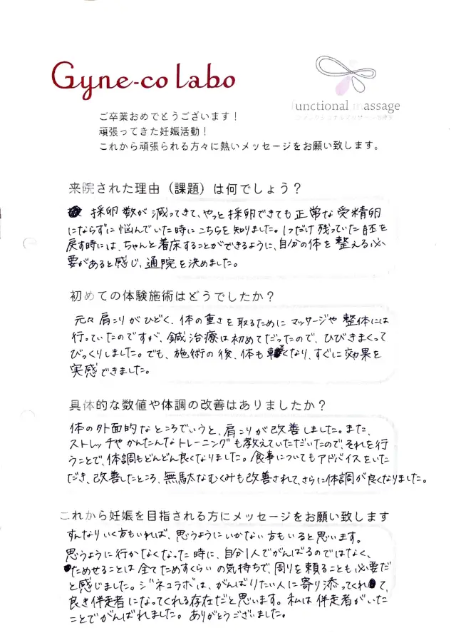 36歳・横浜市 アンケート
